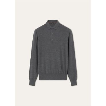 Loro Piana - The Gift Of Kings Polo Shirt, Grey Melange, Size: 56