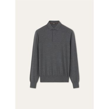 Loro Piana - The Gift Of Kings Polo Shirt, Grey Melange, Size: 56