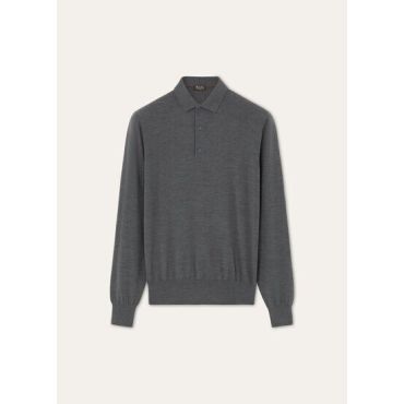 Loro Piana - The Gift Of Kings Polo Shirt, Grey Melange, Size: 56