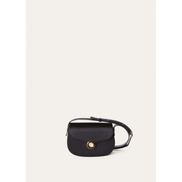 Loro Piana - Ghiera Mini Satin Rounded Calf, Woman, Black, Size: NR