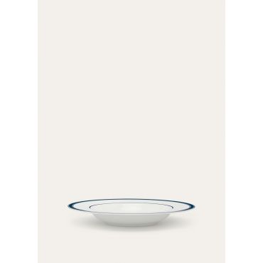 Loro Piana - Piatto Fondo The Suitecase Stripe Border, Marinier Blue Stripe, Size: NR