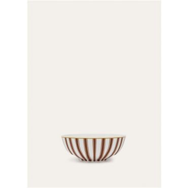 Loro Piana - Ciotola Media 15cm The Suitecase Stripe, Kummel Striped, Size: NR