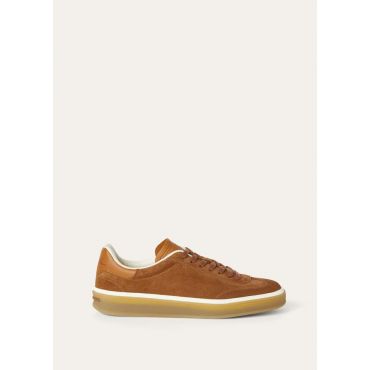 Loro Piana - Tennis Walk Suede, Woman, Bark Wood, Size: 35