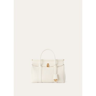 Loro Piana - Loom L25 Fine Grained Leather, Woman, Whisper White/Sun Gold, Size: NR