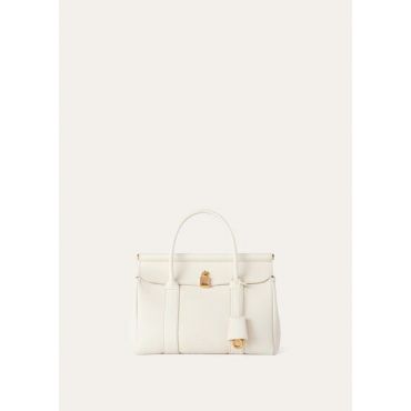 Loro Piana - Loom L25 Fine Grained Leather, Woman, Whisper White/Sun Gold, Size: NR