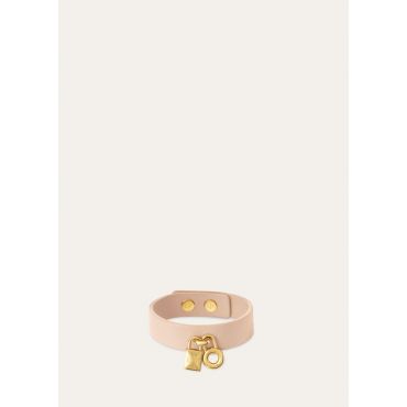 Loro Piana - Extra Bracelet Saddle Leather Tg S/m L/xl, Woman, Feather Pink/Sun Gold, Size: L