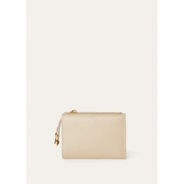 Loro Piana - Extra Bifold Zip Wallet Linen Calf, Woman, Sunday Morning/Sun Gold, Size: NR