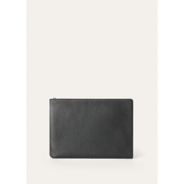 Loro Piana - Extra A4 Pouch Tender Calf, Man, Black/Black Matt, Size: NR