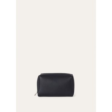 Loro Piana - Extra Travel Pouch Medium Tender Calf, Man, Black/Black Matt, Size: NR