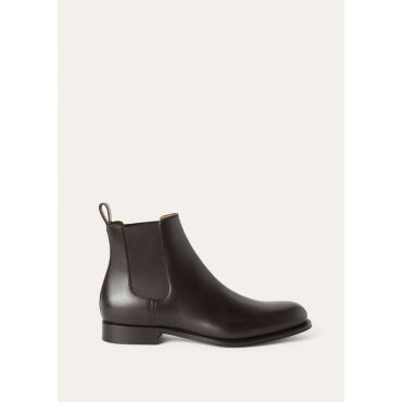 Loro Piana - Rory Walk Chelsea Boot Box Leather, Man, Ebony, Size: 43