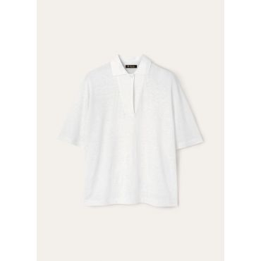 Loro Piana - Polo Gargano, Woman, White, Size: 46