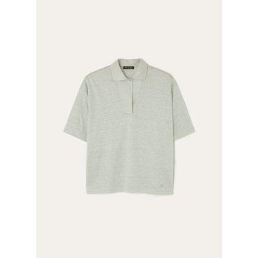 Loro Piana - Polo Gargano, Woman, Pale Tale, Size: 42