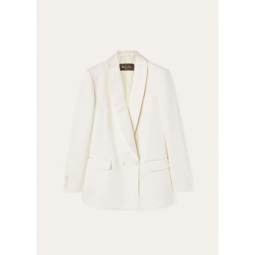 Loro Piana - Doreen Db Jacket Barathea, Woman, Nougat, Size: 36