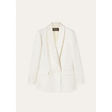 Loro Piana - Doreen Db Jacket Barathea, Woman, Nougat, Size: 36
