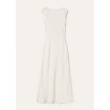 Loro Piana - Tess Dress Cady Marocain, Woman, Diamond White, Size: 46