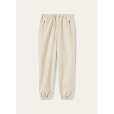 Loro Piana - Mack Trousers Cash 3l Storm, Woman, Natural Melange, Size: 36