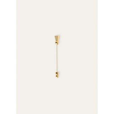 Loro Piana - Geometric Pin Cardo 50mm, Woman, Jewel Sun Gold, Size: NR