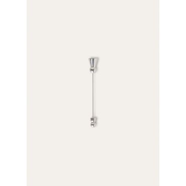 Loro Piana - Geometric Pin Cardo 50mm, Woman, Antique Silver, Size: NR