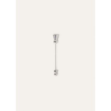 Loro Piana - Geometric Pin Cardo 50mm, Woman, Antique Silver, Size: NR