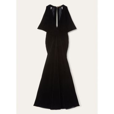 Loro Piana - Roxy Dress Silk Velvet, Woman, Black, Size: 42