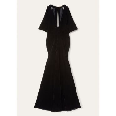 Loro Piana - Roxy Dress Silk Velvet, Woman, Black, Size: 42