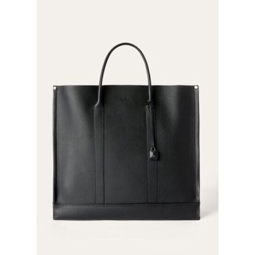 Loro Piana - Beam Tote Large Tender Calf, Man, Black/Onyx, Size: NR