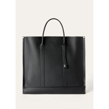 Loro Piana - Beam Tote Large Tender Calf, Man, Black/Onyx, Size: NR