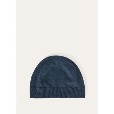 Loro Piana - Duo Beanie Cash Gg 18, Man, Teal Melange/Charcoal Melange, Size: M
