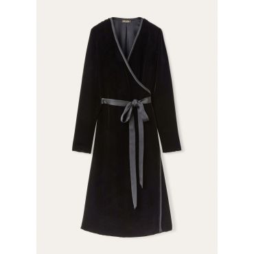 Loro Piana - Susan Dress Silk Velvet, Woman, Black, Size: 38