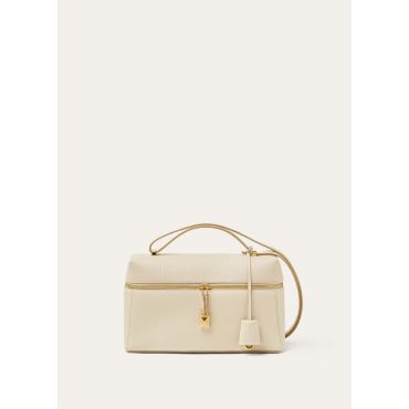 Loro Piana - Extra Bag L27 Zibeline Leather, Woman, Light Travertine/Sun Gold, Size: NR