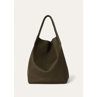 Loro Piana - Bale Hobo Extra Large Tender Calf, Man, Salty Cappers/Onyx, Size: NR