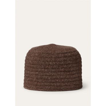 Loro Piana - Beanie Felted Wool, Woman, Chicory Coffee, Size: S