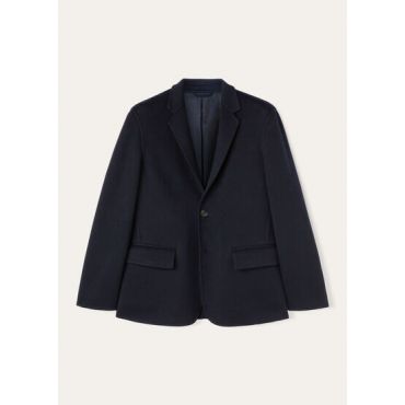Loro Piana - Paolo Sb Jacket Baby Cash Double, Man, Blue Navy, Size: XXL