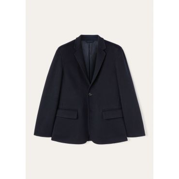 Loro Piana - Paolo Sb Jacket Baby Cash Double, Man, Blue Navy, Size: XXL