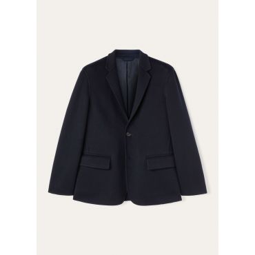 Loro Piana - Paolo Sb Jacket Baby Cash Double, Man, Blue Navy, Size: XXL