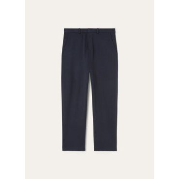 Loro Piana - Pants Double Bicolor Gok, Man, Blue Navy, Size: XXL