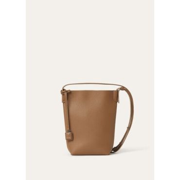 Loro Piana - Bale Phone Case Tender Calf, Man, Pecan/Onyx, Size: NR