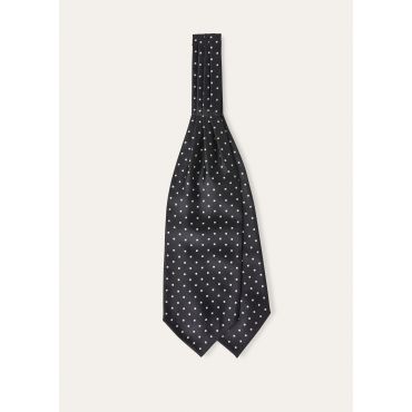 Loro Piana - Bow Tie Dotted Silk, Man, BLACK / IVORY WHITE, Size: NR