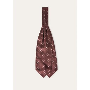 Loro Piana - Bow Tie Dotted Silk, Man, VINEYARD WINE/ IVORY WHITE, Size: NR