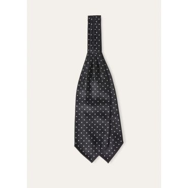 Loro Piana - Bow Tie Dotted Silk, Man, BLACK / IVORY WHITE, Size: NR