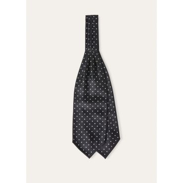 Loro Piana - Bow Tie Dotted Silk, Man, BLACK / IVORY WHITE, Size: NR