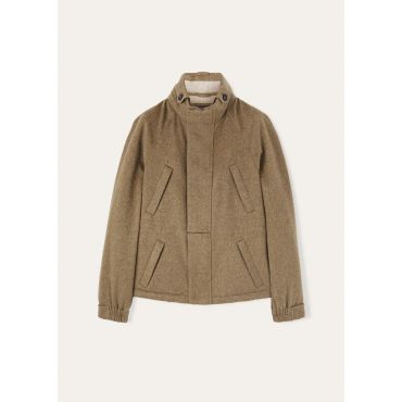 Loro Piana - Icer Mini Parka Cash Storm, Woman, Tundra Melange, Size: 46