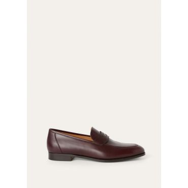 Loro Piana - Sergio Walk Loafer Heritage Calf, Man, Night Burgundy, Size: 40