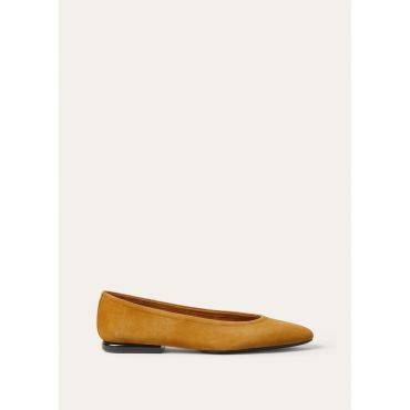 Loro Piana - Primula Ballerina Suede Cashmere, Woman, Persimmon, Size: 38