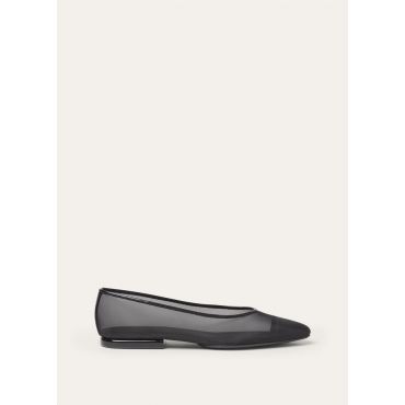 Loro Piana - Primula Ballerina Mesh, Woman, Black, Size: 36,5