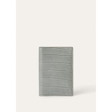 Loro Piana - Passport Cover Glazed All, Woman, Eucalyptus, Size: NR