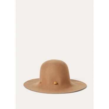 Loro Piana - Evelyn Hat My Felt Cashmere, Woman, Light Tan, Size: M