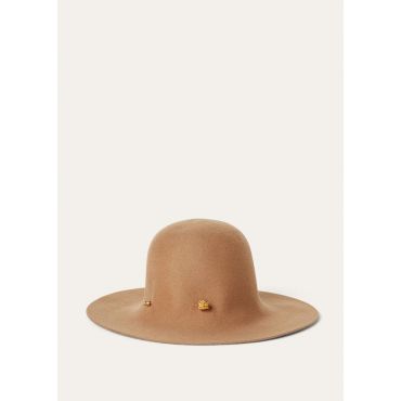 Loro Piana - Evelyn Hat My Felt Cashmere, Woman, Light Tan, Size: L