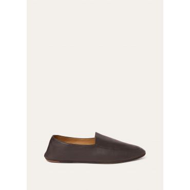 Loro Piana - Anton Walk Loafer Soft Lambskin, Man, Moka, Size: 39