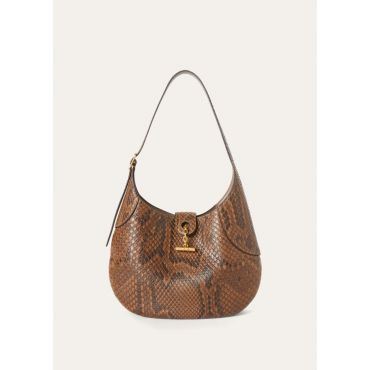 Loro Piana - Bobbin Medium Natural Python, Woman, Sugar Almond/Sun Gold, Size: NR
